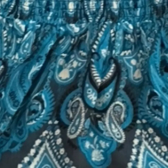 EUC colorful beauty Oscar By Oscar De La Renta 100% silk boho pattern halter 10 - Picture 3 of 5